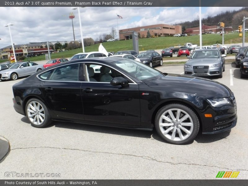 Phantom Black Pearl Effect / Titanium Gray 2013 Audi A7 3.0T quattro Premium