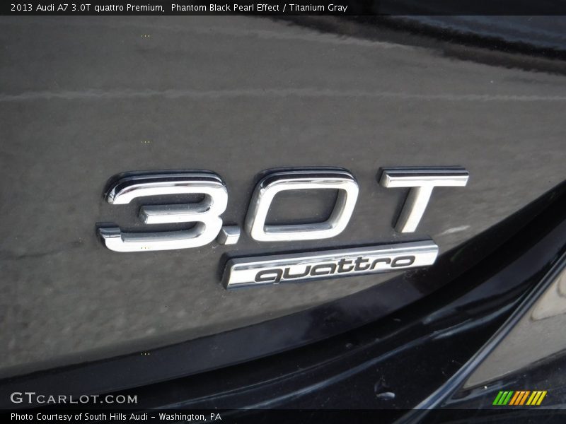 Phantom Black Pearl Effect / Titanium Gray 2013 Audi A7 3.0T quattro Premium