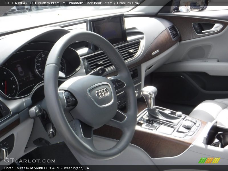 Phantom Black Pearl Effect / Titanium Gray 2013 Audi A7 3.0T quattro Premium
