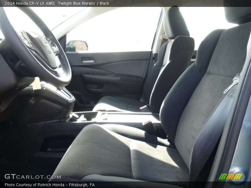 Twilight Blue Metallic / Black 2014 Honda CR-V LX AWD