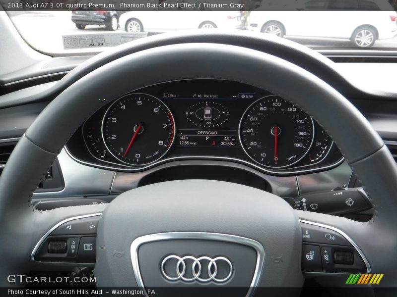 Phantom Black Pearl Effect / Titanium Gray 2013 Audi A7 3.0T quattro Premium