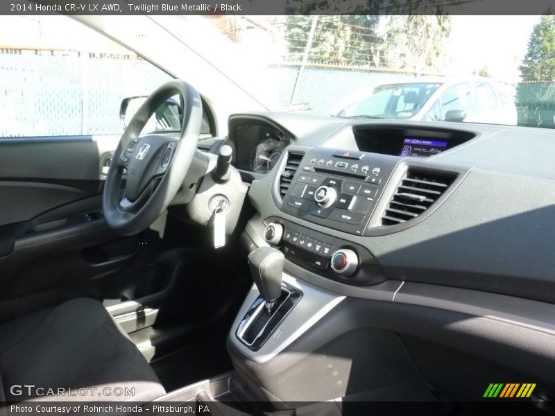 Twilight Blue Metallic / Black 2014 Honda CR-V LX AWD