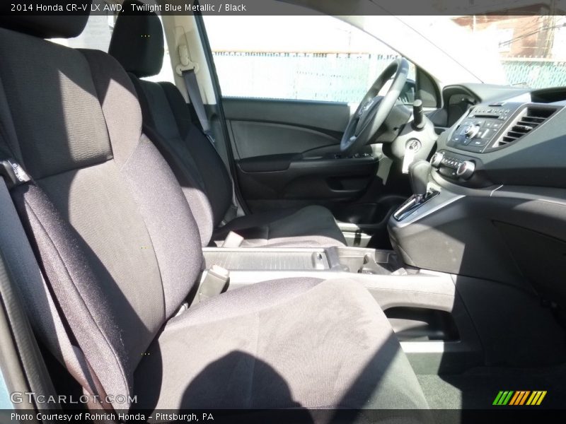 Twilight Blue Metallic / Black 2014 Honda CR-V LX AWD