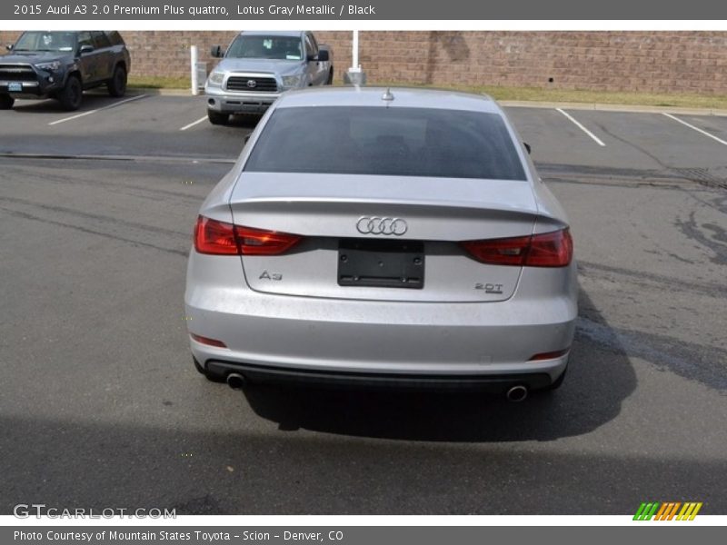 Lotus Gray Metallic / Black 2015 Audi A3 2.0 Premium Plus quattro