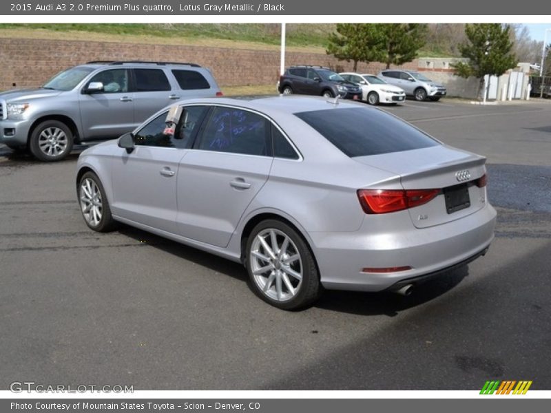 Lotus Gray Metallic / Black 2015 Audi A3 2.0 Premium Plus quattro