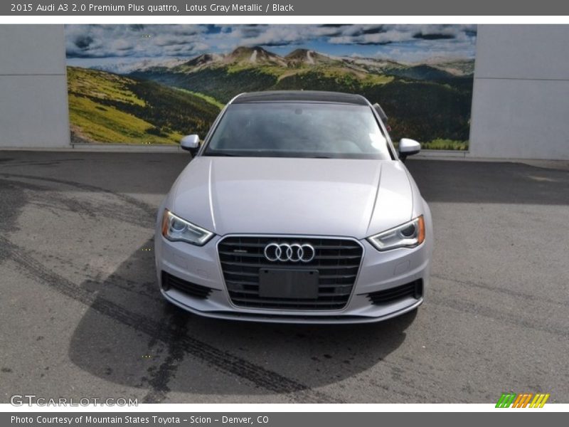 Lotus Gray Metallic / Black 2015 Audi A3 2.0 Premium Plus quattro