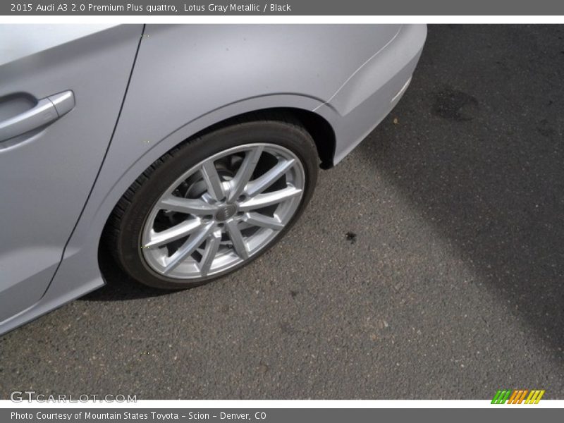 Lotus Gray Metallic / Black 2015 Audi A3 2.0 Premium Plus quattro