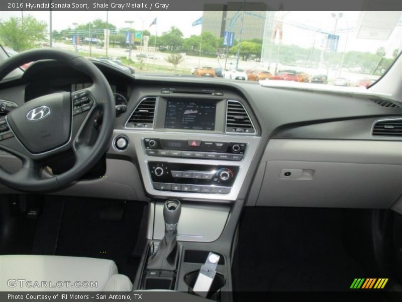 Shale Gray Metallic / Gray 2016 Hyundai Sonata Sport