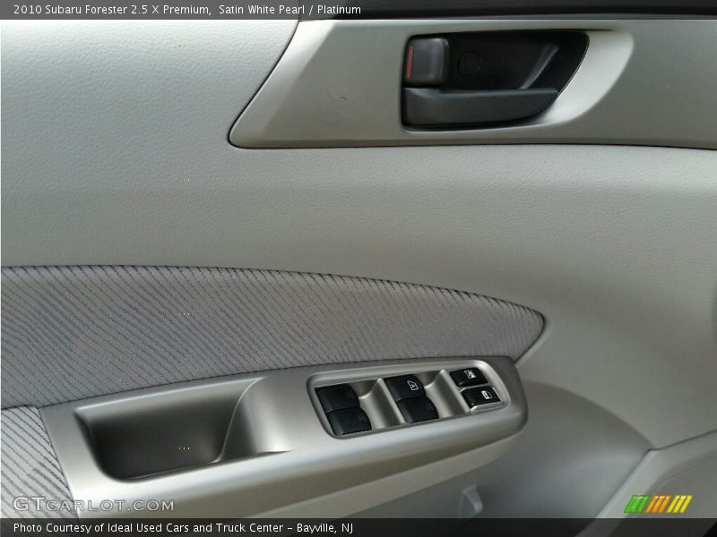 Satin White Pearl / Platinum 2010 Subaru Forester 2.5 X Premium