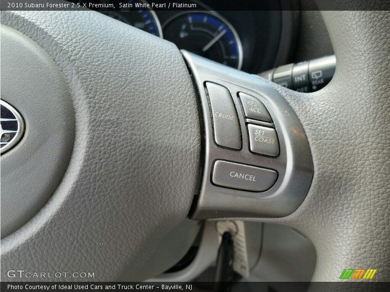 Satin White Pearl / Platinum 2010 Subaru Forester 2.5 X Premium
