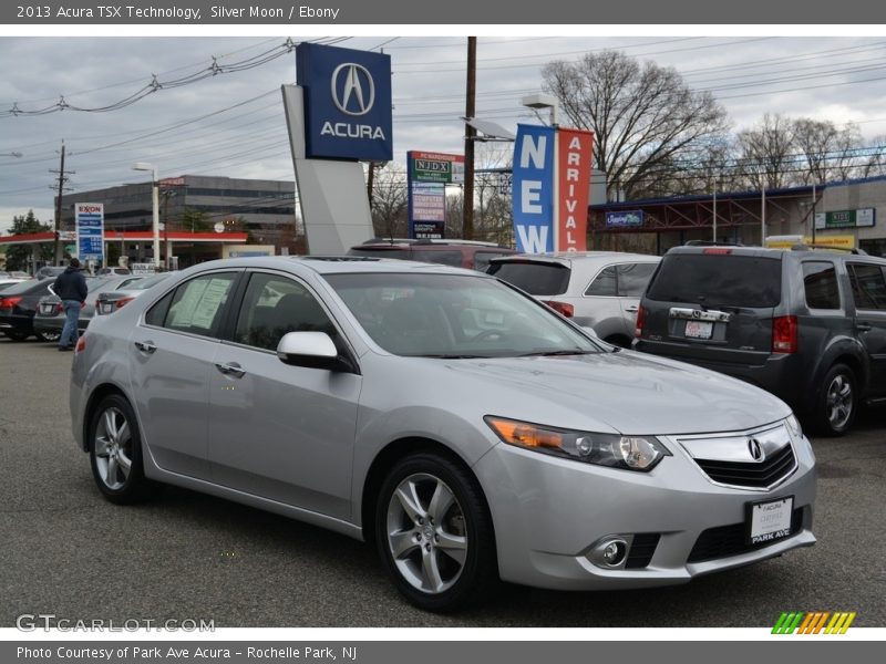 Silver Moon / Ebony 2013 Acura TSX Technology