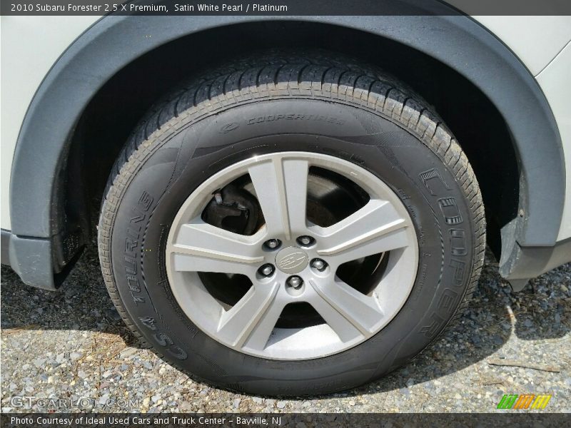 Satin White Pearl / Platinum 2010 Subaru Forester 2.5 X Premium