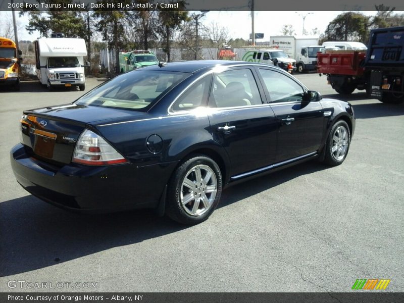 Dark Ink Blue Metallic / Camel 2008 Ford Taurus Limited