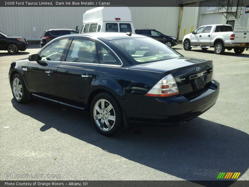 Dark Ink Blue Metallic / Camel 2008 Ford Taurus Limited