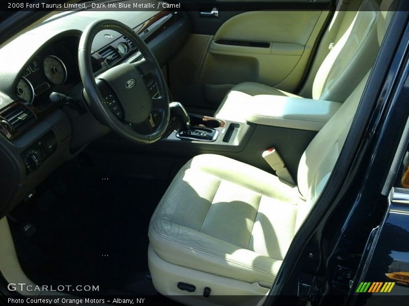 Dark Ink Blue Metallic / Camel 2008 Ford Taurus Limited