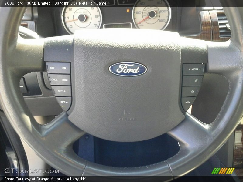 Dark Ink Blue Metallic / Camel 2008 Ford Taurus Limited