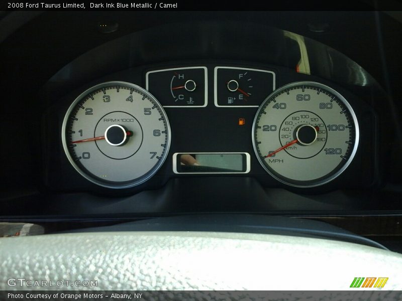 Dark Ink Blue Metallic / Camel 2008 Ford Taurus Limited