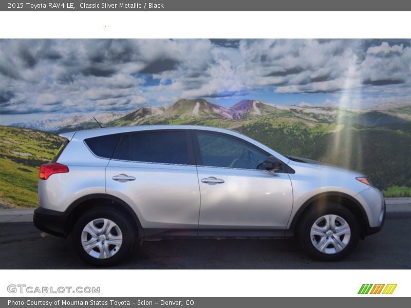 Classic Silver Metallic / Black 2015 Toyota RAV4 LE