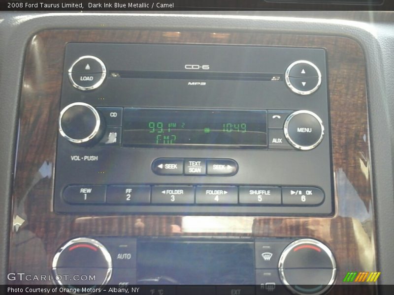 Dark Ink Blue Metallic / Camel 2008 Ford Taurus Limited