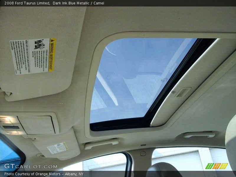 Dark Ink Blue Metallic / Camel 2008 Ford Taurus Limited