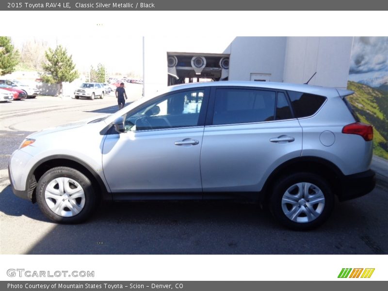 Classic Silver Metallic / Black 2015 Toyota RAV4 LE
