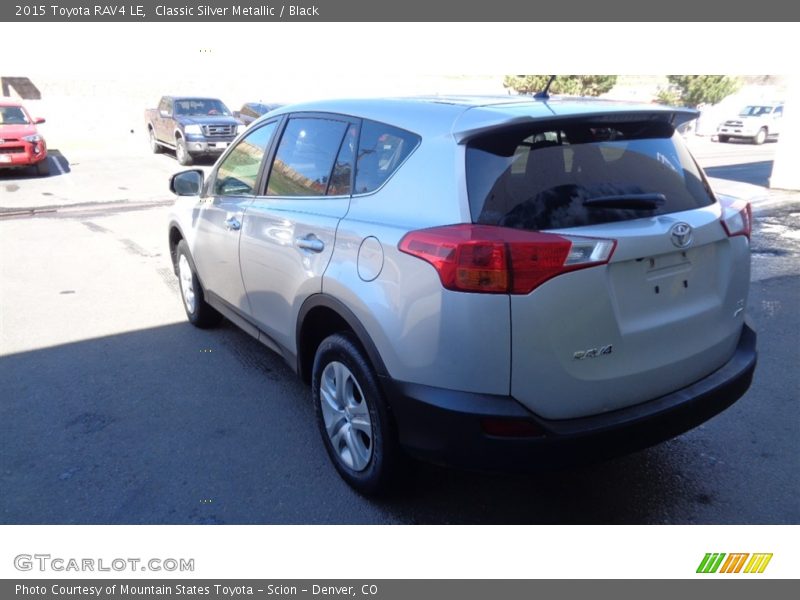 Classic Silver Metallic / Black 2015 Toyota RAV4 LE