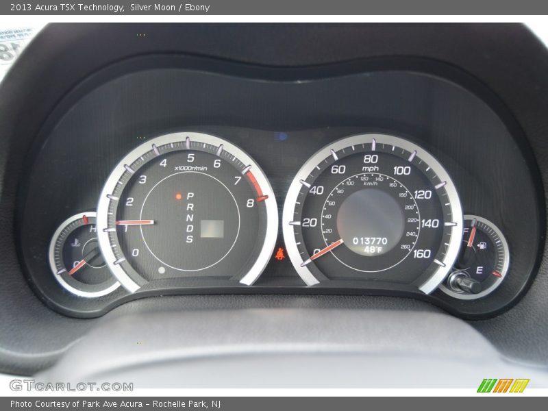 Silver Moon / Ebony 2013 Acura TSX Technology