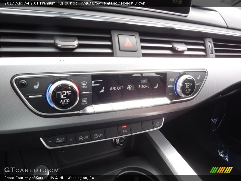 Argus Brown Metallic / Nougat Brown 2017 Audi A4 2.0T Premium Plus quattro