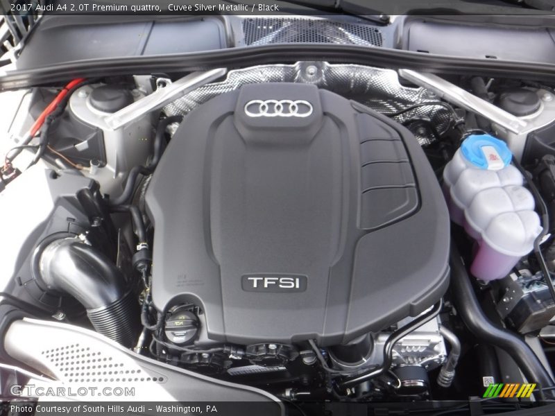  2017 A4 2.0T Premium quattro Engine - 2.0 Liter TFSI Turbocharged DOHC 16-Valve VVT 4 Cylinder
