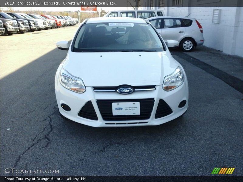 Oxford White / Charcoal Black 2013 Ford Focus SE Hatchback