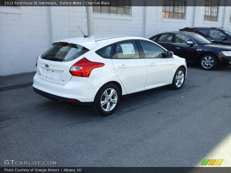 Oxford White / Charcoal Black 2013 Ford Focus SE Hatchback