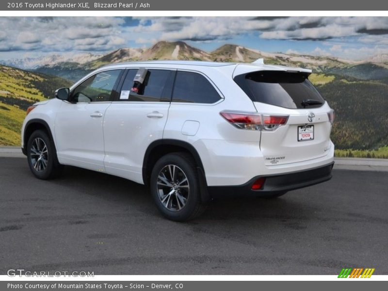 Blizzard Pearl / Ash 2016 Toyota Highlander XLE