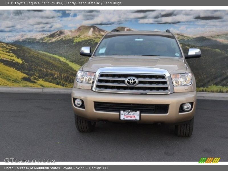 Sandy Beach Metallic / Sand Beige 2016 Toyota Sequoia Platinum 4x4