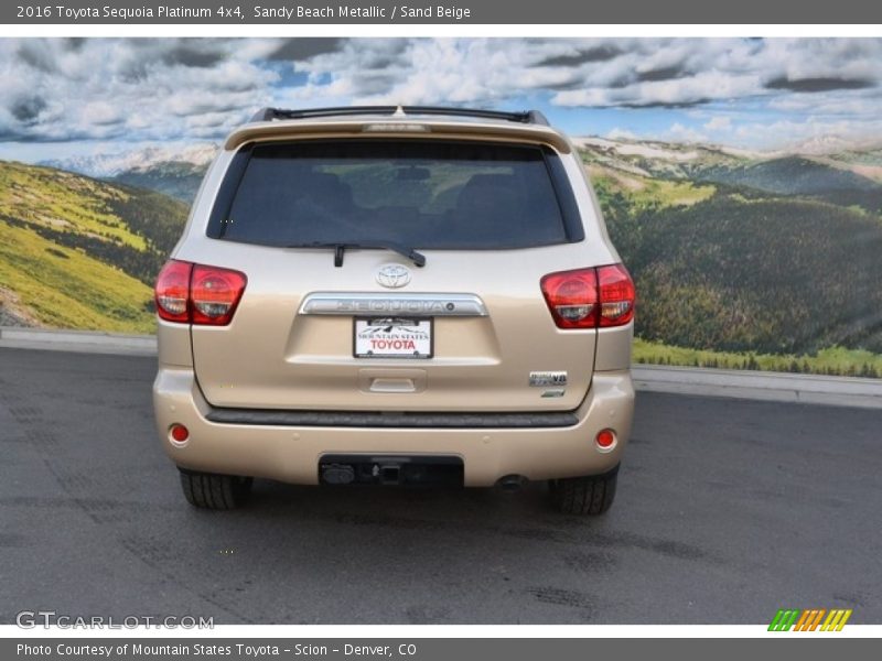 Sandy Beach Metallic / Sand Beige 2016 Toyota Sequoia Platinum 4x4