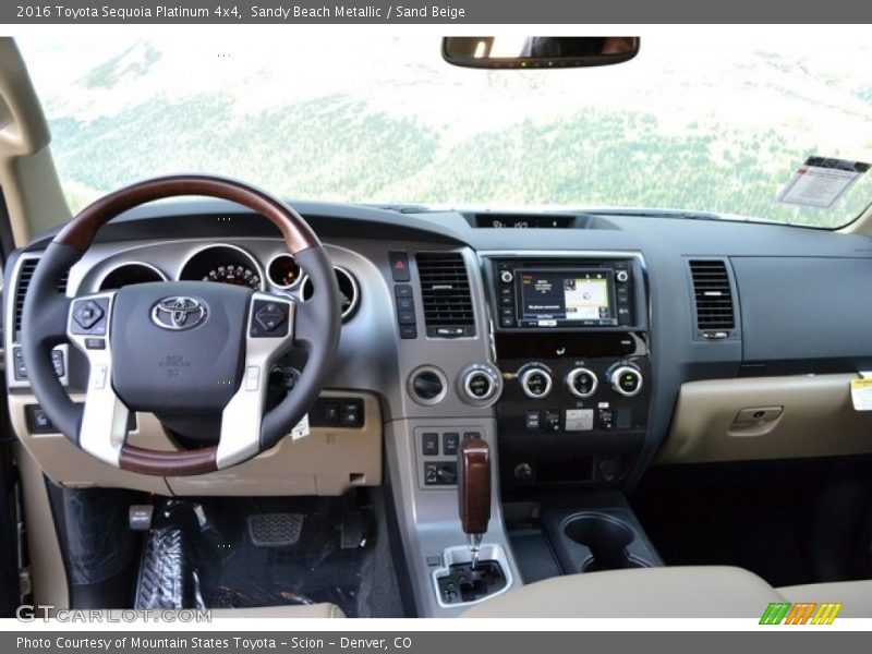 Sandy Beach Metallic / Sand Beige 2016 Toyota Sequoia Platinum 4x4