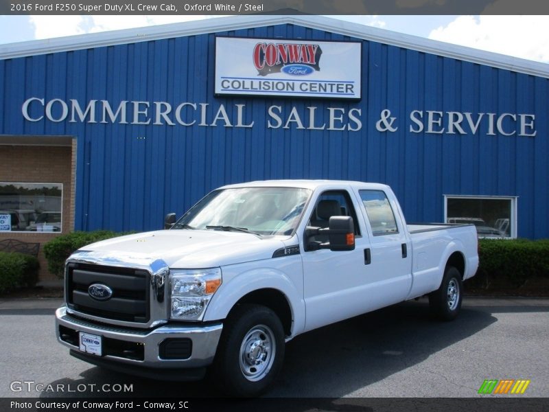 Oxford White / Steel 2016 Ford F250 Super Duty XL Crew Cab