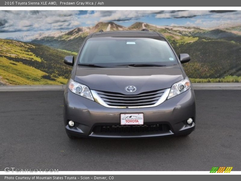 Predawn Gray Mica / Ash 2016 Toyota Sienna XLE AWD