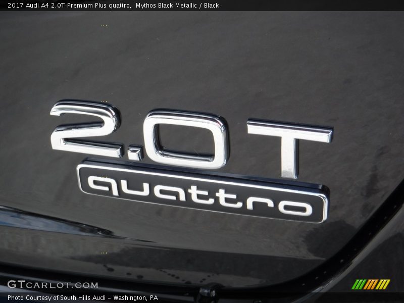 Mythos Black Metallic / Black 2017 Audi A4 2.0T Premium Plus quattro
