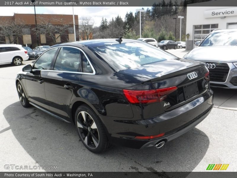 Mythos Black Metallic / Black 2017 Audi A4 2.0T Premium Plus quattro