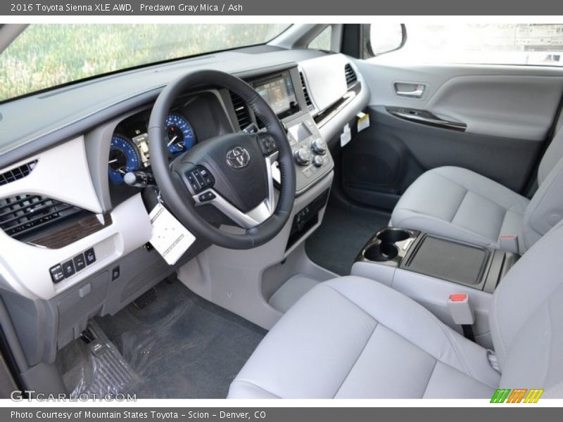 Predawn Gray Mica / Ash 2016 Toyota Sienna XLE AWD