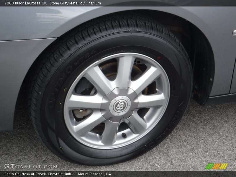 Stone Gray Metallic / Titanium 2008 Buick LaCrosse CX