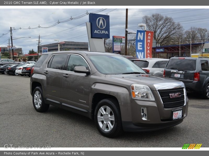 Cyber Gray Metallic / Jet Black 2010 GMC Terrain SLE AWD