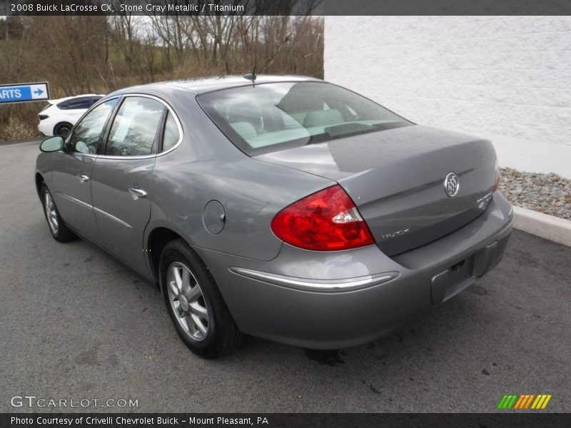 Stone Gray Metallic / Titanium 2008 Buick LaCrosse CX