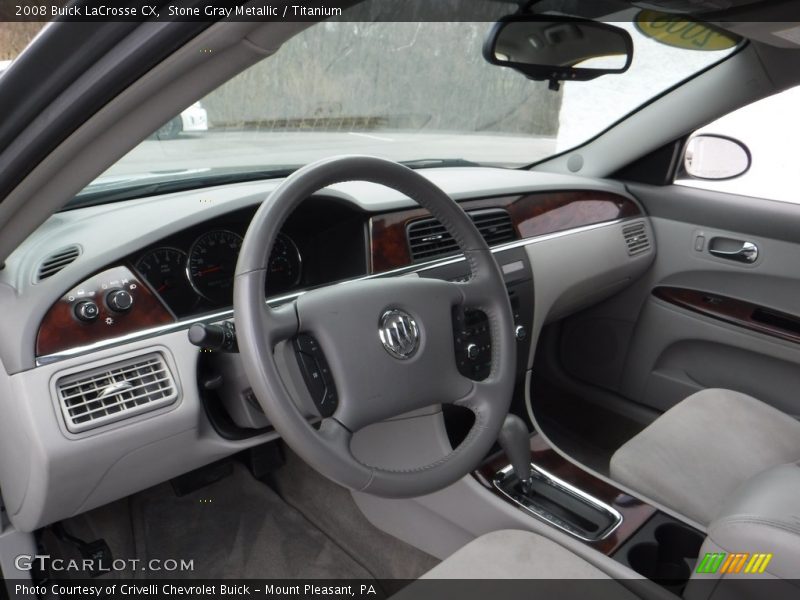 Stone Gray Metallic / Titanium 2008 Buick LaCrosse CX