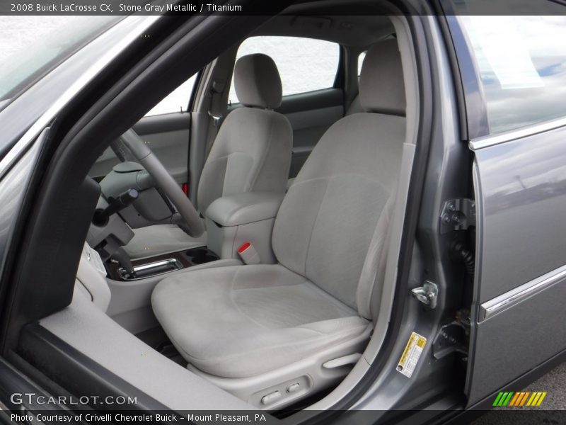 Stone Gray Metallic / Titanium 2008 Buick LaCrosse CX