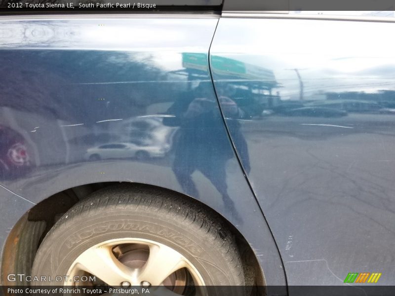 South Pacific Pearl / Bisque 2012 Toyota Sienna LE
