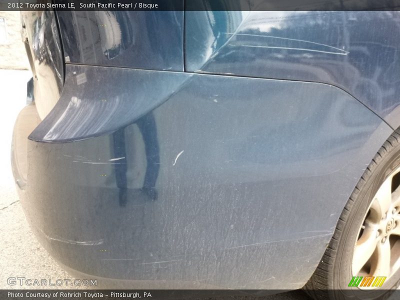 South Pacific Pearl / Bisque 2012 Toyota Sienna LE