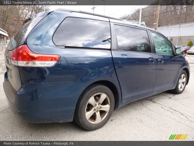 South Pacific Pearl / Bisque 2012 Toyota Sienna LE