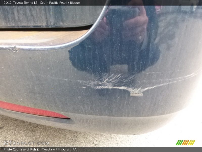 South Pacific Pearl / Bisque 2012 Toyota Sienna LE