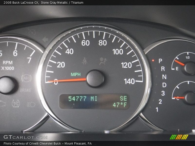 Stone Gray Metallic / Titanium 2008 Buick LaCrosse CX